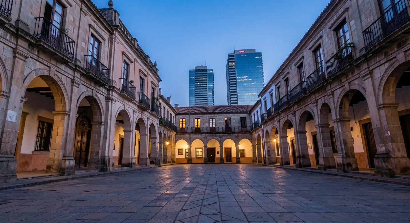 Vista aérea del centro histórico de Cartagena